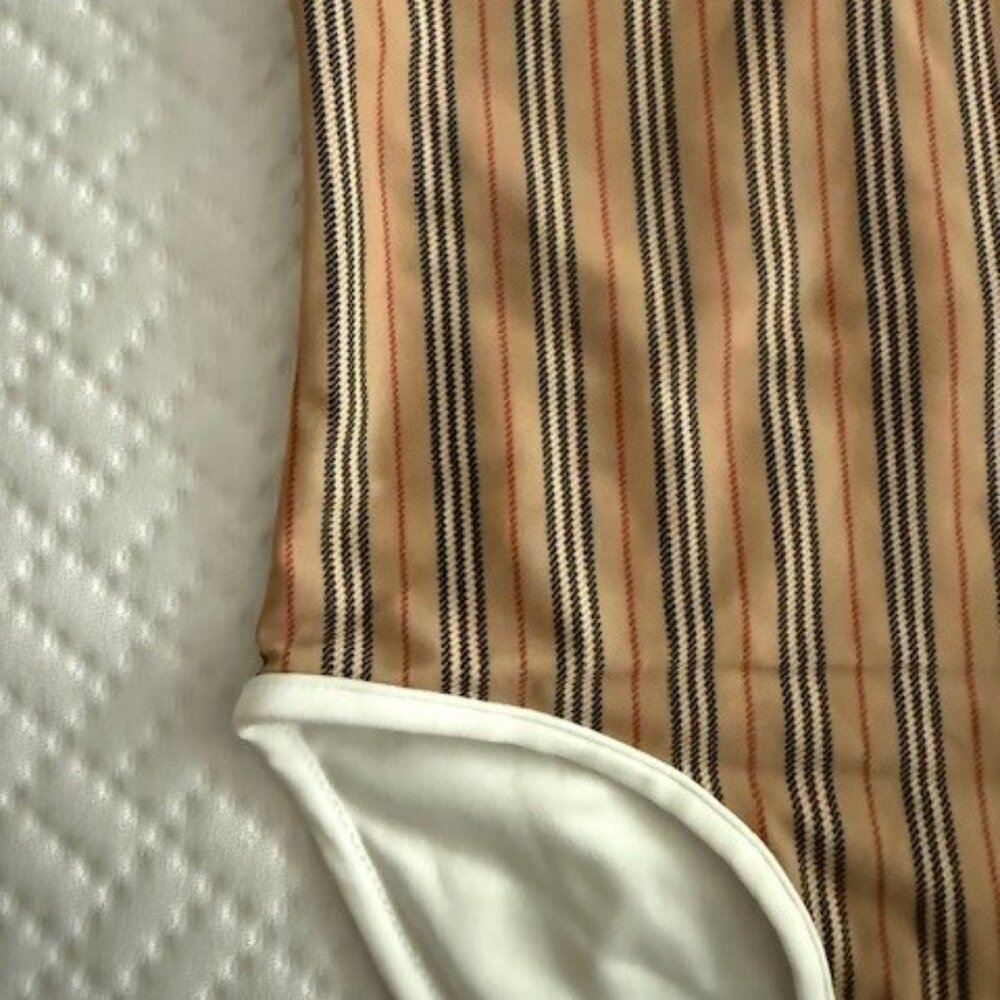 Burberry Beige Sandie Icon Stripe One-Piece Swimsuit - Picture 4 of 4